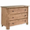 Commodes|Cocktail Scandinave Commode pin massif ciré 3 tiroirsTOUNDRA