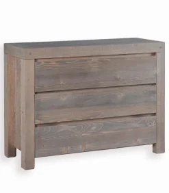 Commodes|Cocktail Scandinave Commode pin massif 3 tiroirs SANDERS