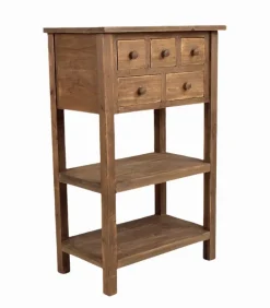Commodes Déco|Cocktail Scandinave Commode sapin ANTIGO 5 tiroirs