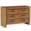 Découvrez Nos Meubles En Teck|Commodes|Cocktail Scandinave Commode teck massif 4 tiroirs MAHINA