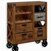 Bars & Étagères À Vin|Commodes Déco|Cocktail Scandinave Commode vintage 5 tiroirs WENDY