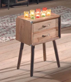 Commodes Déco|Cocktail Scandinave Commode vintage WENDY 2 tiroirs