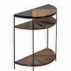 Consoles & Sellettes|Cocktail Scandinave Console bois de bateau et métal FACTORY