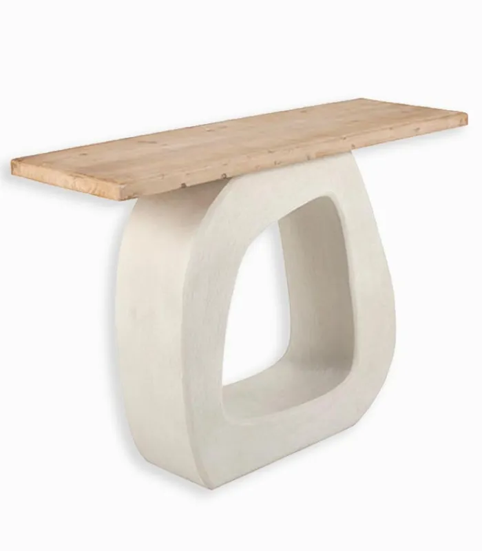 Consoles & Sellettes|Cocktail Scandinave Console SANTORIN plateau sapin