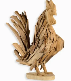 Découvrez Nos Meubles En Teck|Cocktail Scandinave Coq en teck sur socle
