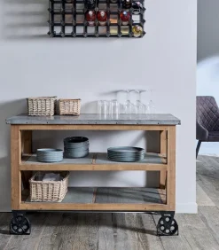 Dessertes|Cocktail Scandinave Desserte WENDY sur roulettes