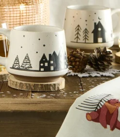 Accessoires Cuisine|Cocktail Scandinave Dessous de verre rondelle de bois avec écorce