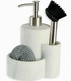 Accessoires Cuisine|Cocktail Scandinave Distributeur de savon avec brosse et éponge