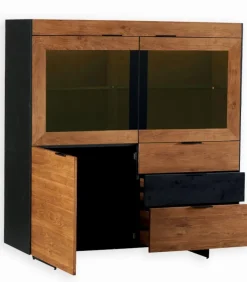Vitrines & Enfilades|Cocktail Scandinave Enfilade chêne huilé ONTARIO