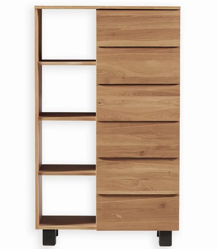 Vitrines & Enfilades|Cocktail Scandinave Enfilade chêne massif HALDEN