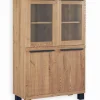 Vitrines & Enfilades|Cocktail Scandinave Enfilade frêne massif PIER