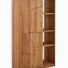 Vitrines & Enfilades|Cocktail Scandinave Enfilade frêne massif 2 portes WAVE