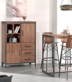 Découvrez Nos Meubles En Teck|Vitrines & Enfilades|Cocktail Scandinave Enfilade teck et métal BROWTON