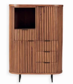 Découvrez Nos Meubles En Teck|Vitrines & Enfilades|Cocktail Scandinave Enfilade teck massif ARUNA