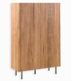Découvrez Nos Meubles En Teck|Vitrines & Enfilades|Cocktail Scandinave Enfilade teck recyclé NEVADA 2 portes
