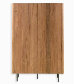 Découvrez Nos Meubles En Teck|Vitrines & Enfilades|Cocktail Scandinave Enfilade teck recyclé NEVADA 2 portes