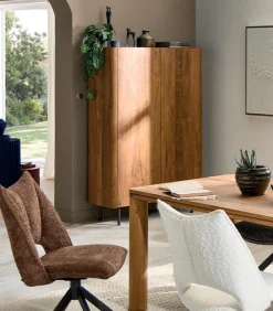 Découvrez Nos Meubles En Teck|Vitrines & Enfilades|Cocktail Scandinave Enfilade teck recyclé NEVADA 2 portes