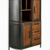 Découvrez Nos Meubles En Teck|Vitrines & Enfilades|Cocktail Scandinave Enfilade teck recyclé 2 portes HEPBURN