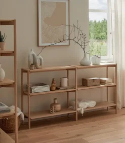 Etagères & Bibliothèques|Cocktail Scandinave Etagère chêne longue OXFORD
