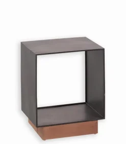 Etagères & Bibliothèques|Cocktail Scandinave Etagère fer laqué noir cube INDUS