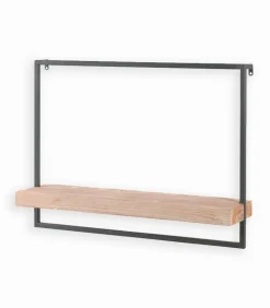 Etagères & Bibliothèques|Cocktail Scandinave Etagère murale bois massif et fer MOOD