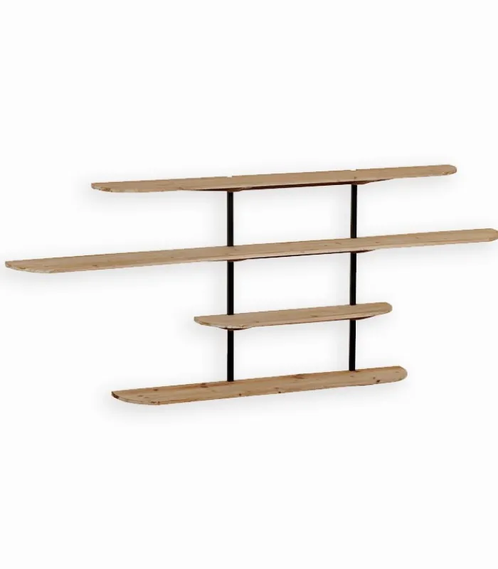 Etagères & Bibliothèques|Cocktail Scandinave Etagère murale sapin massif et fer