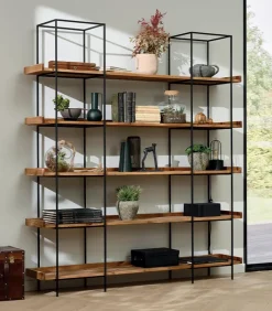 Etagères & Bibliothèques|Cocktail Scandinave Etagère pin recyclé SEATLE
