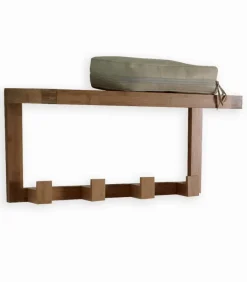 Porte-Serviettes|Etagères & Colonnes|Cocktail Scandinave Etagère porte-serviettes en bambou avec patères