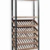 Bars & Étagères À Vin|Etagères & Bibliothèques|Cocktail Scandinave Etagère range-bouteilles VINO en bois et métal