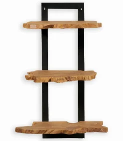 Découvrez Nos Meubles En Teck|Etagères & Bibliothèques|Cocktail Scandinave Etagère teck et métal 3 niveaux NAURU