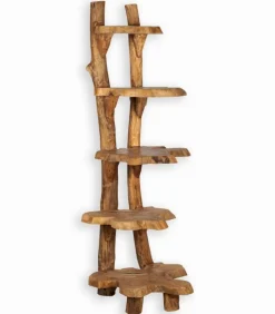 Découvrez Nos Meubles En Teck|Etagères & Bibliothèques|Cocktail Scandinave Etagère teck massif 5 niveaux