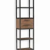 Découvrez Nos Meubles En Teck|Etagères & Colonnes|Cocktail Scandinave Etagère teck recyclé et fer vieilli BROWTON