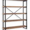 Etagères & Bibliothèques|Cocktail Scandinave Etagère vieux pin recyclé et métal ATELIER
