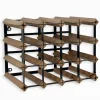 Bars & Étagères À Vin|Cocktail Scandinave Etagère à vin mural métal et bois WENDY