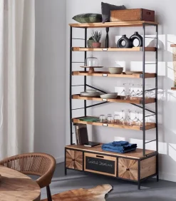 Etagères & Bibliothèques|Cocktail Scandinave Etagère vintage 5 niveaux WENDY