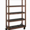 Etagères & Bibliothèques|Cocktail Scandinave Etagère WENDY 4 niveaux sur roulettes