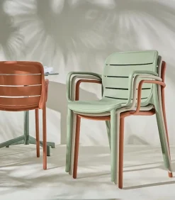 Fauteuils & Chaises De Jardin|Cocktail Scandinave Fauteuil de jardin empilable ATLIN