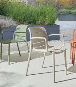 Fauteuils & Chaises De Jardin|Cocktail Scandinave Fauteuil de jardin empilable ATLIN