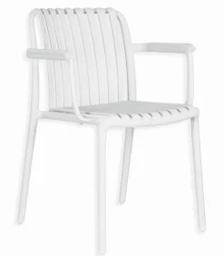 Fauteuils & Chaises De Jardin|Cocktail Scandinave Fauteuil de jardin empilable avec accoudoirs AVILA
