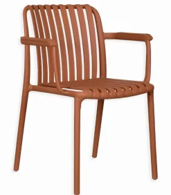 Fauteuils & Chaises De Jardin|Cocktail Scandinave Fauteuil de jardin empilable avec accoudoirs AVILA