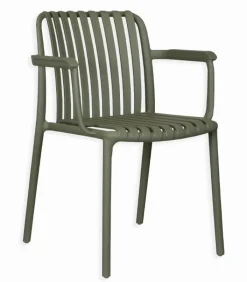 Fauteuils & Chaises De Jardin|Cocktail Scandinave Fauteuil de jardin empilable avec accoudoirs AVILA