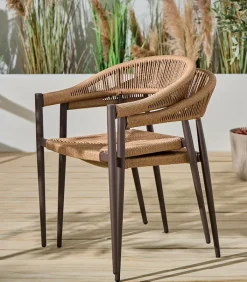 Fauteuils & Chaises De Jardin|Fauteuils|Cocktail Scandinave Fauteuil rotin et alu empilable OULU
