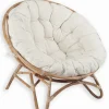 Fauteuils|Cocktail Scandinave Fauteuil rotin Fidji XXL