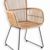 Fauteuils|Cocktail Scandinave Fauteuil rotin NAPOLI