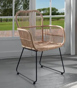 Fauteuils|Cocktail Scandinave Fauteuil rotin NAPOLI