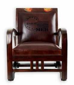 Découvrez Nos Meubles En Teck|Fauteuils|Cocktail Scandinave Fauteuil teck et cuir RETRO