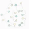 Décorations Led|Cocktail Scandinave Guirlande lumineuse boules blanches et bleues