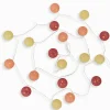 Décorations Led|Cocktail Scandinave Guirlande lumineuse boules jaunes oranges
