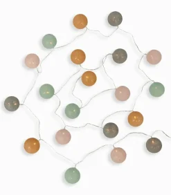Décorations Led|Cocktail Scandinave Guirlande lumineuse boules vertes roses