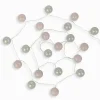 Décorations Led|Cocktail Scandinave Guirlande lumineuse KIM boules blanches roses